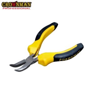 Crownman Pliers Mini Bent Nose 130mm | CR133