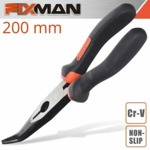 Fixman industrial bent nose pliers 8'/200mm(FIX A0205)