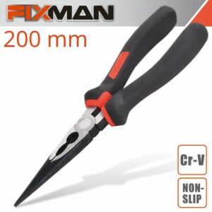 Fixman industrial long nose pliers 8'/200mm(FIX A0305)