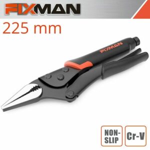 Fixman  long nose lock grip pliers 9'/225mm(FIX A1402)