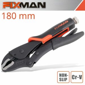 Fixman curved jaw lock grip pliers 7'/180mm(FIX A1403)