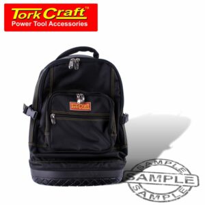 Tool & laptop backpack black rubber feet 46 x 20 x 45cm tork craft | TC991087