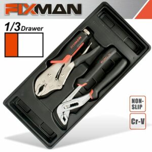 Fixman tray 2 piece plier set groove joint pliers 10' and lock grip pl(FIX F1BT08)