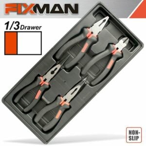 Fixman  4 piece plier set cp 7' dcp 6' lnp 8' bnp 8'(FIX F1BT80)