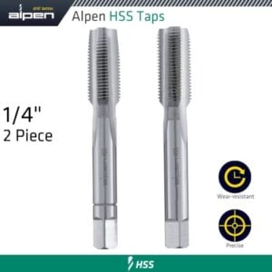 Hss hand tap set g 1/4' pouched