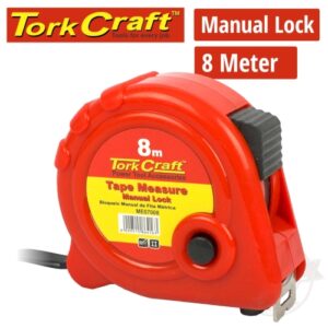 Measuring tape m/lock 8m x 25mm plastic casing