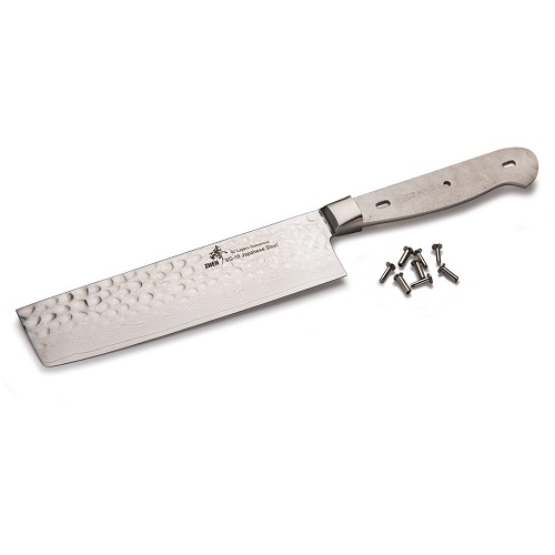 ZHEN – Nakiri Hammered Surface 67-Layer Damascus Knife Blank 6-5/8″ L x 5/64″ T (170mm x 1.8mm)