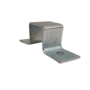 Galvanized Small Wall Mount Bracket for 25mm Square Tubing | BELWMB02