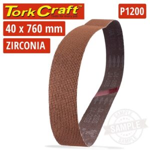 Tork Craft Zirconia Sanding Belts 40mmx760mm 1200Grit | MY3016-2-6