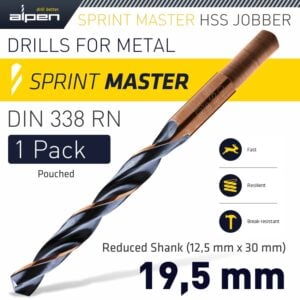 Sprint master 19.5 mm reduced shank 12.5×30 pouched | ALP6480195