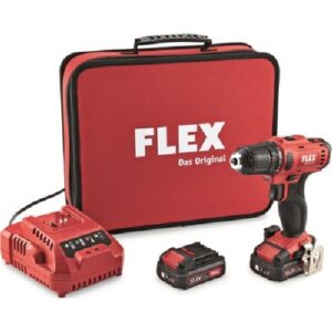 Flex - DD 2G 10.8 - LD 18.0V Cordless Drill Driver & 2 x 2.5Ah Batteries + Charger | 450561