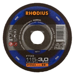 Rhodius Cutting Disc Steel 115X3.0mm - FT33 | RHD200719