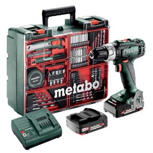 Metabo SB 18 L SET Cordless Hammer Drill 2.0Ah Kit & Accessory Set | 602317870
