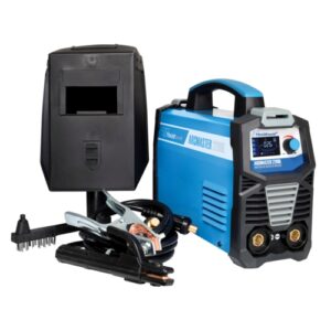 Providing clear product information is crucial. Kindly extract details for the TRADEweld ARCMASTER 2200L Inverter Welder Kit, 200A | MCOW4023. This includes a Product Post Excerpt (short description), Main Product Description, Specifications, Scope of Delivery and or any other relevant information if available (Features, User Benefits ect.) Utilize transition words effectively and minimize passive voice. Please refer to the HTML code output template provided earlier. The Specifications section, must not be bulleted! Scope of Delivery, must be bulleted. Remember to add the metric data in millimetres, in brackets after anything using imperial data. Remember to provide your output in HTML format ready to copy and paste. Also add a H4 Heading called Features & Benefits: Available Information. Stock Code (SKU) MCOW4023 Barcode 6009553204358 Brand TRADEWELD Colour BLUE/BLACK Made from / Composition METAL Warranty 24 MONTHS What's in the box • 1x Welding Machine • 1x Set of Cables • 1x Handheld Face Shield • 1x Wire Brush Features and Specifications Features Manufactured to the highest standards using advanced IGBT-Inverter Technology. • LCD Smart Display • Compact, Lightweight & Portable • DC Current Output • Excellent Welding Characteristics • Less Power Consumption • Robust Construction • Hot Start • ARC Force • Welding rod size indicator • Steel size indicator • VRD • LIFT TIG • 2 Year Warranty Specifications Rated Input Voltage: AC220V • 10% 1Phase Frequency(Hz): 50/60 Rated Input Current (A): 32.3A Output Current (P): 200A Rated Output voltage:28V No Load voltage: 60V VRD Voltage: 14V Duty Cycle: 60% Efficiency • %):85 Power Factor: 0.93 Protection Class: IP21S Cooling Method: Fan-cooled DONT CHANGE THIS WORDING -> Please Note: Kindly be aware that the images serve solely for illustrative purposes; the items included in the delivery are specified in the product content/description or as indicated by the product title.